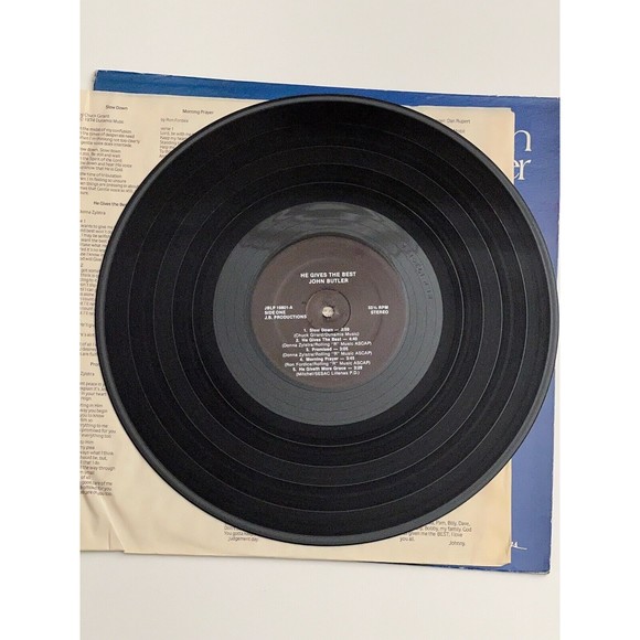 John Butler He Gives The Best LP JB Productions JBLP 19801 Orig Inner VG+ - Picture 5 of 9